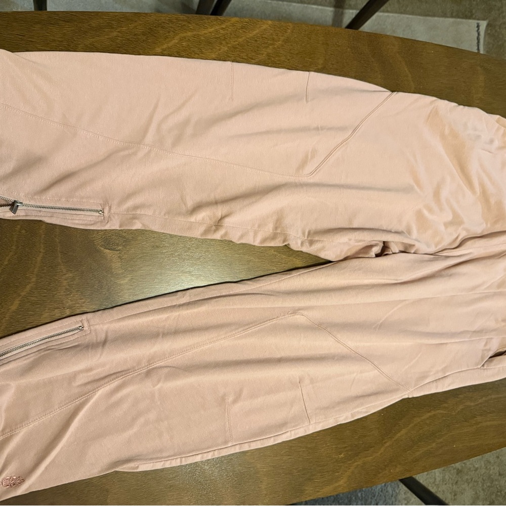 Free people Movement Light Pink Pants with Zipper Detail